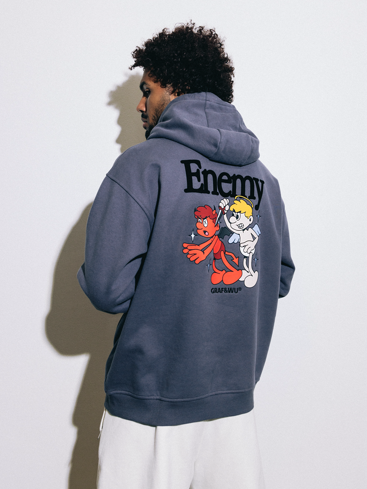 GRAF&WU 9 Relationships Love Family Friend Fleece Hoodie