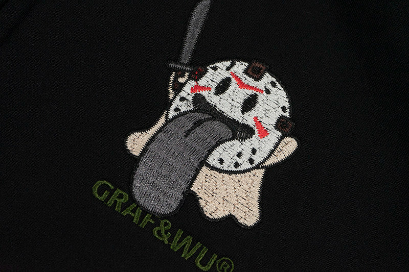 GRAF&WU Halloween Medusa Fairy Zombie Kappa Cute Ghost Zip-up Hoodie