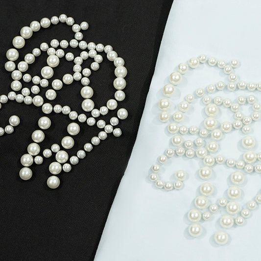 GRAFWU GW Brand Logo Pearl Luxury Polo Shirts