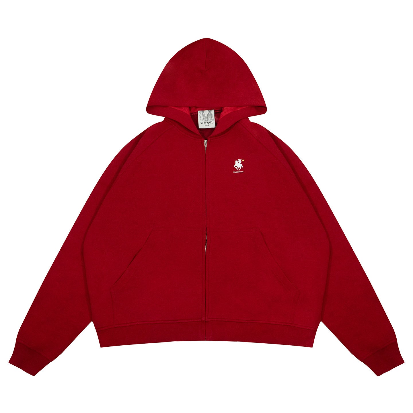 GRAF&WU Knight War Horse Star Long-sleeved Air Layer Cotton Hoodie