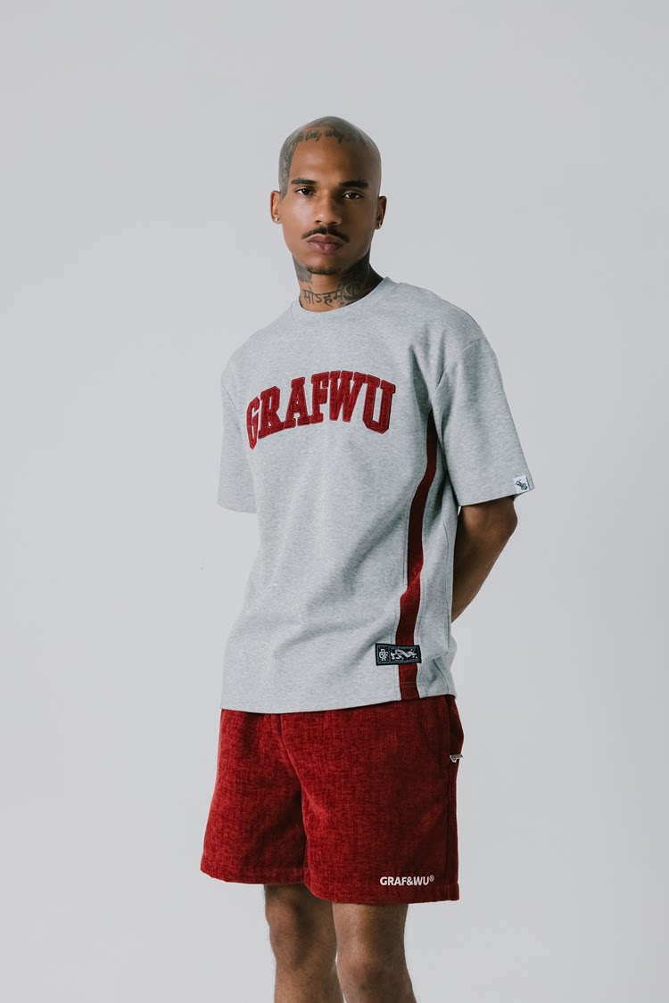 GRAF&WU Brand Letter Fashion Streetwear T-shirt