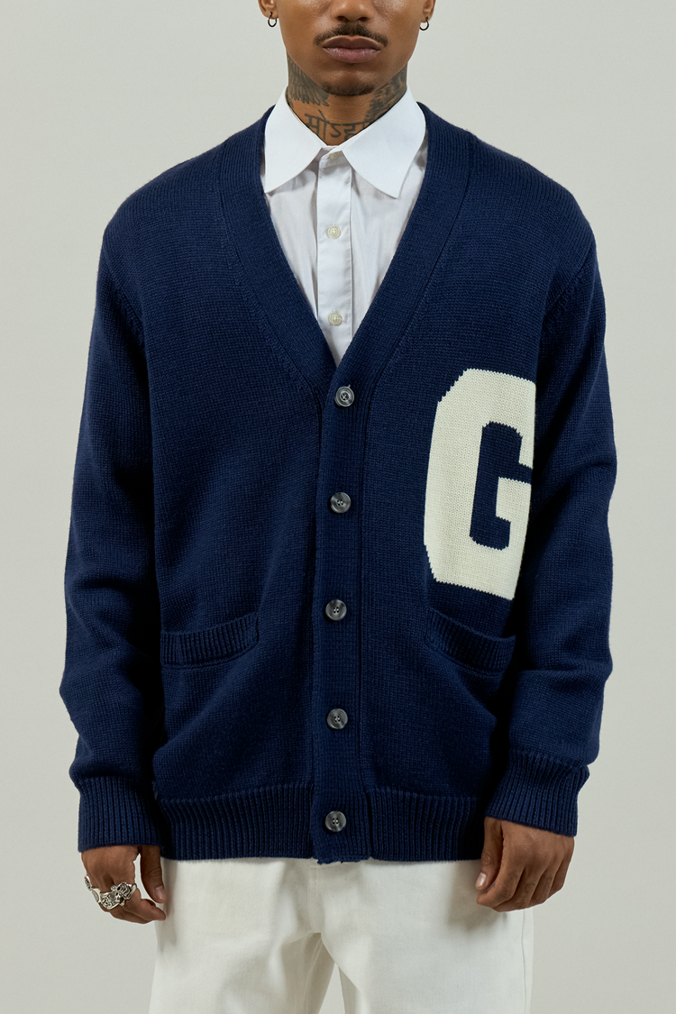 GRAF&WU Winter Vibe Wool Letter man Sweater Knitwear
