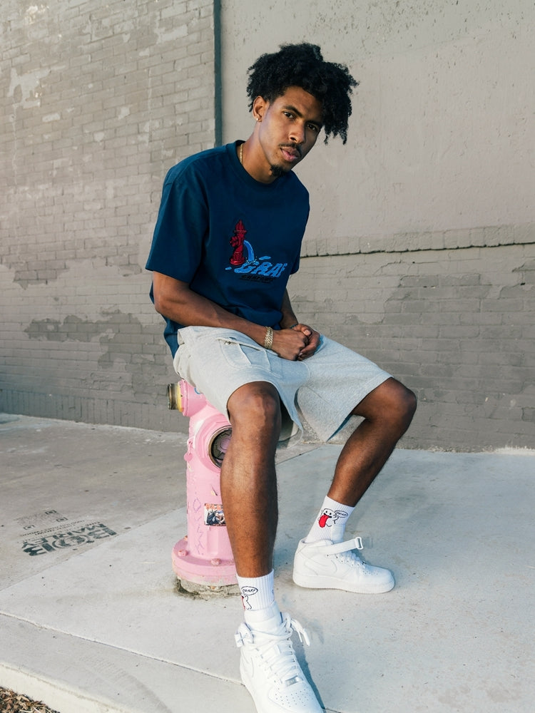 GRAF&WU Fire Hydrant Leak Drip Embroidery T-Shirts