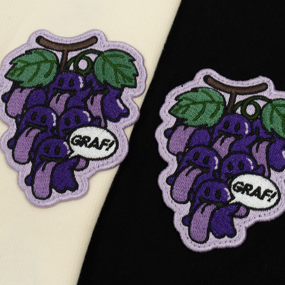 GRAF&WU Fruit Party 12 Fruit Cute Ghosts Embroidery Long-sleeves Shirt