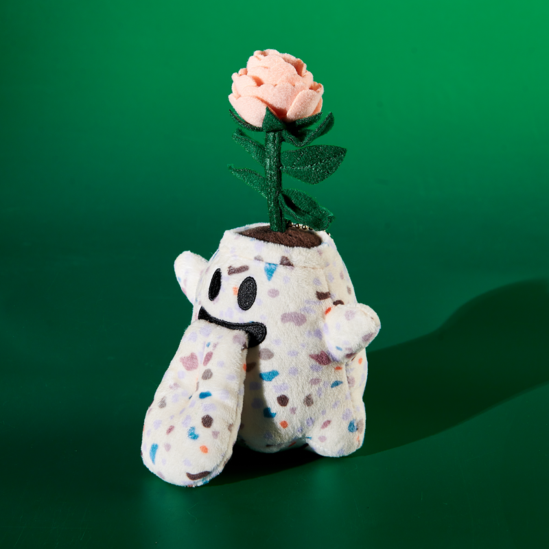 GRAF&WU Flower BooGhost Plush Bag Charm Cute Plant Ghost Hanging Decoration For Handbags And Backpacks