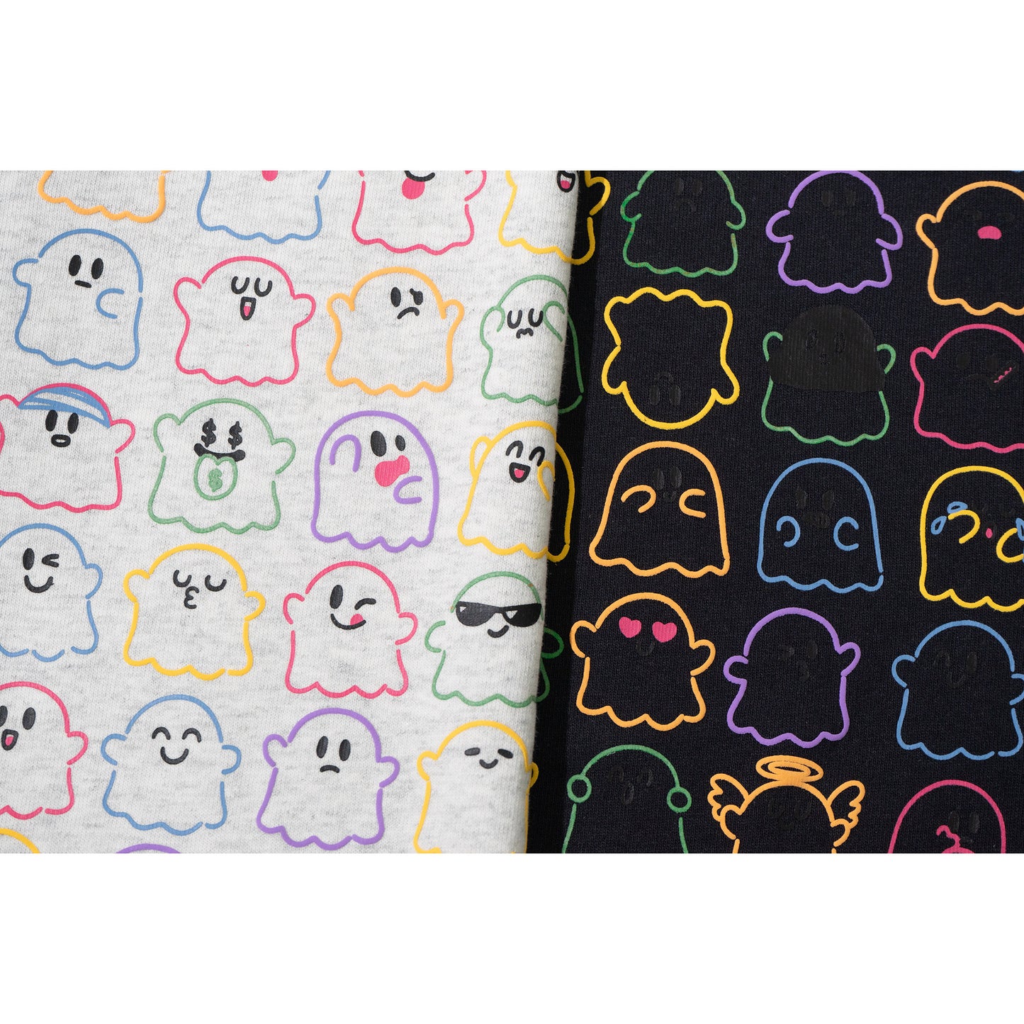GRAF&WU New 56 Different Cute Ghost Print T-shirts