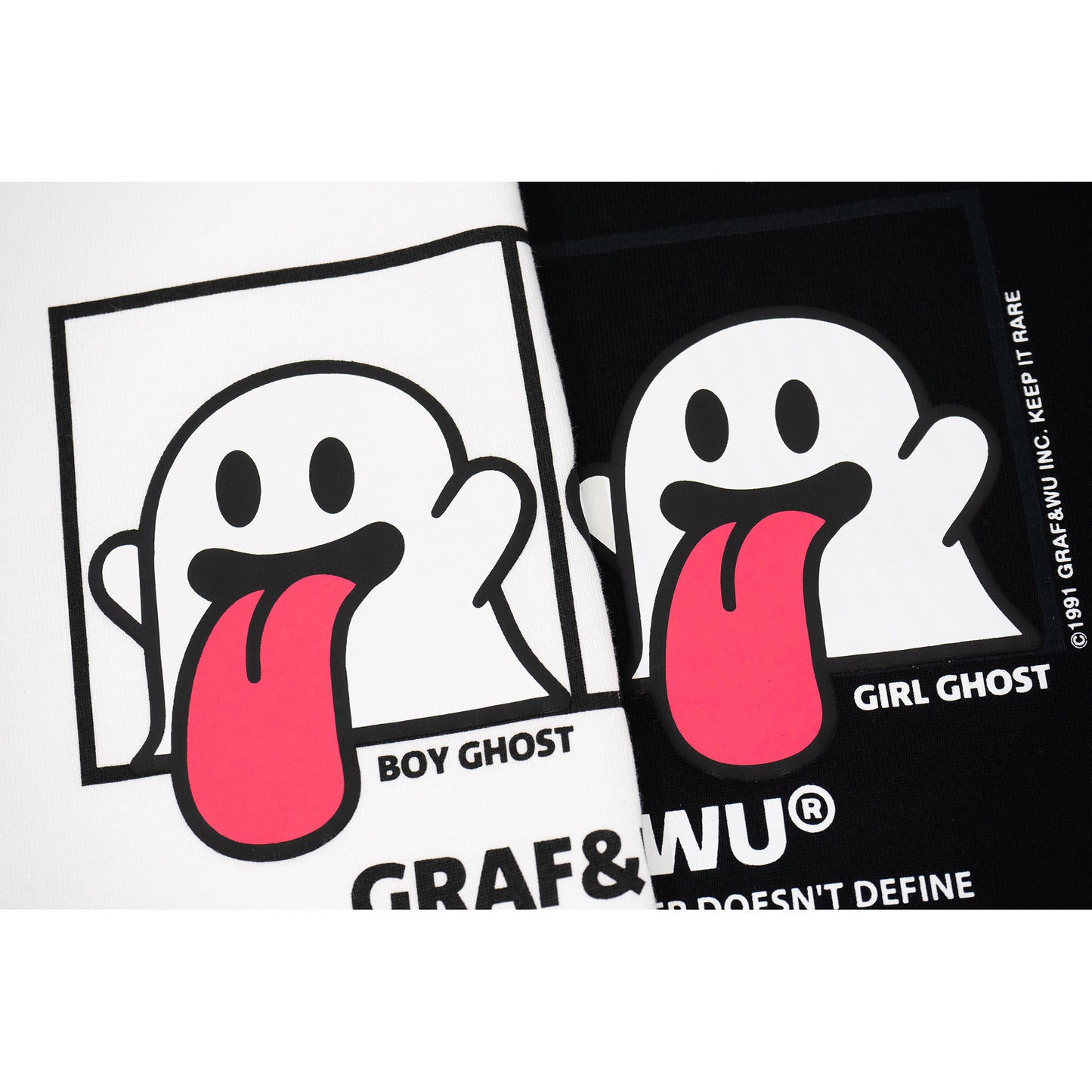 GRAF&WU Fahion Classic OG Booghost Graphic T-shirt