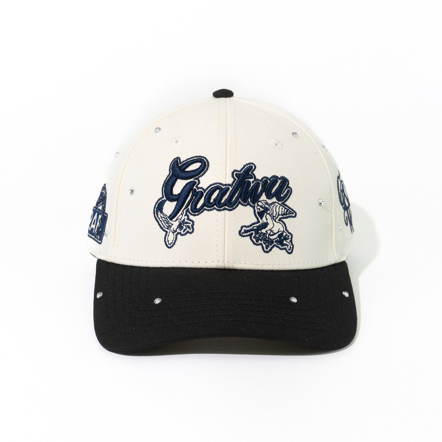 GRAF&WU Rhinestone AK47 Angel Baseball Cap Curved Brim Streetwear Hat