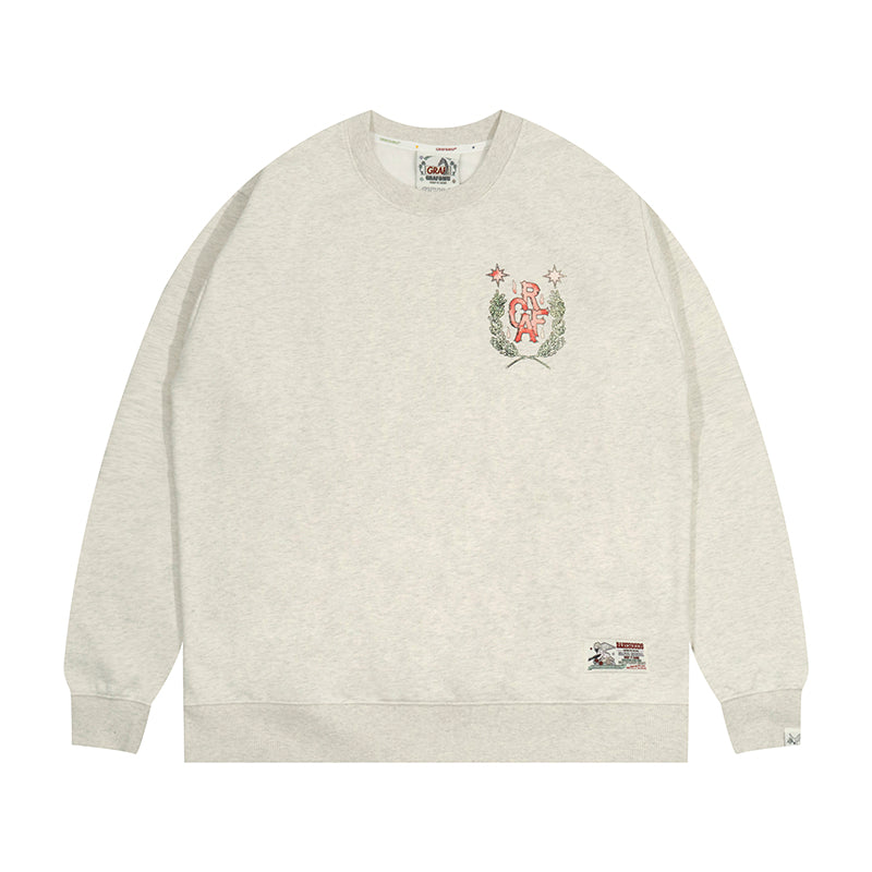 GRAF&WU Knight Slays Dragon Printed Street Hoodie
