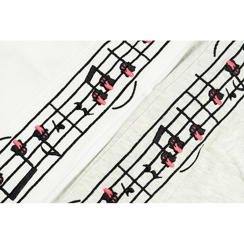 GRAFWU Music Notes Cute Ghost T-Shirts