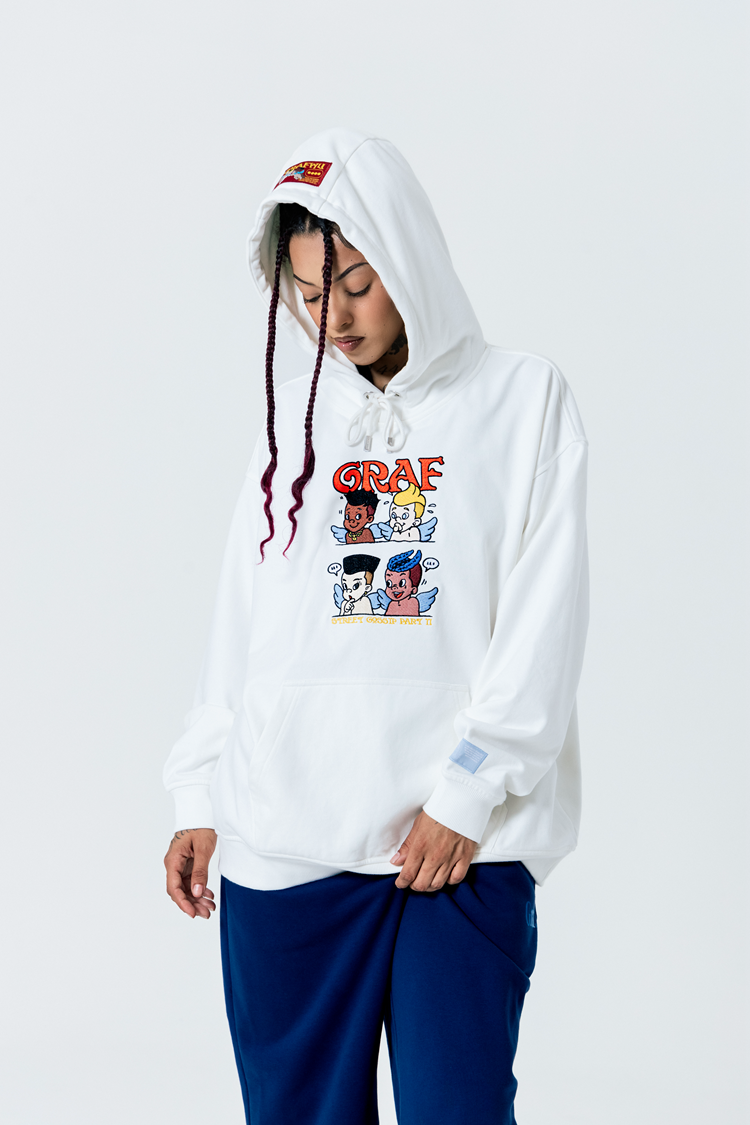 GRAF&WU Street Gossip Series Angel Bunny Doberman Hoodie