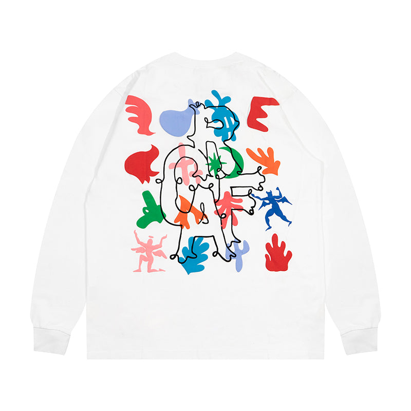 GRAF&WU Tribute Artist Matisse Fashion Colorful Long sleeve Shirt