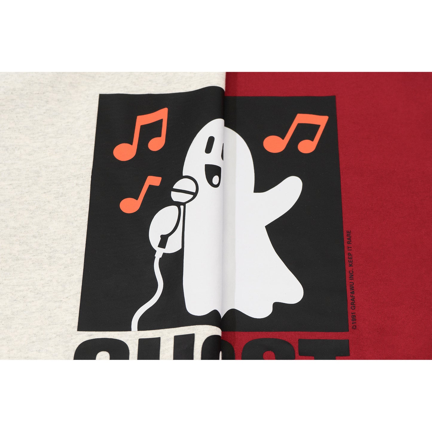 GRAF&WU Ghost Sing Retro Ghost Concert Live Poster Print T-shirt
