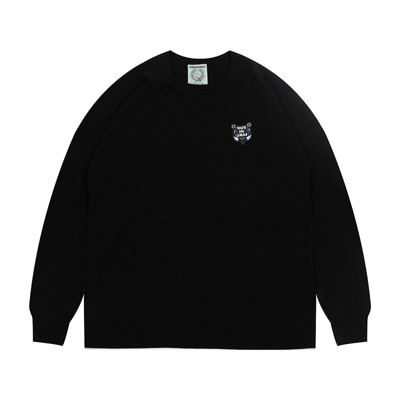 GRAF&WU Embroidered Trust In GRAF Inner Pullover Sweater