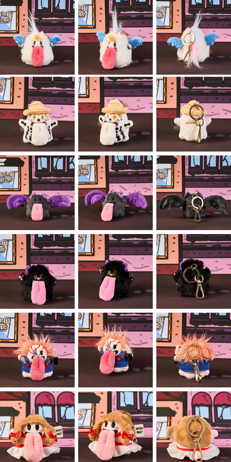 GRAF&WU Halloween Mini Bat Unicorn Cute Ghost Character Trend Keychain