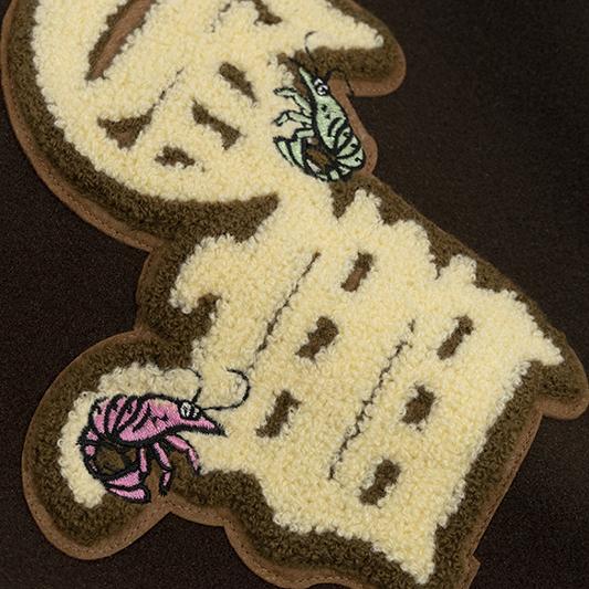 GRAF&WU Turtle Deer Race Leather Sleeved Retro Baseball Jacket - Premium Streetwear