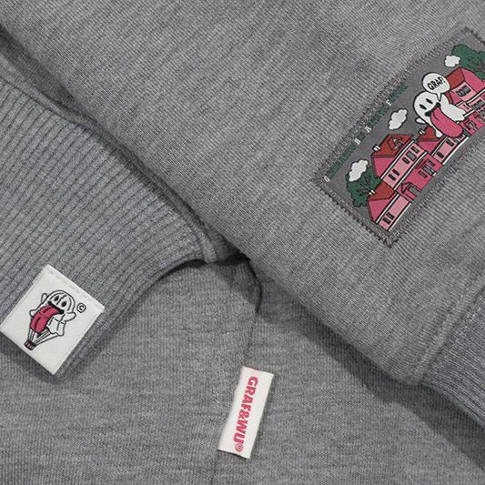 GRAF&WU Five Elements Origin 12 Elements Cute Ghosts Wool Hoodie