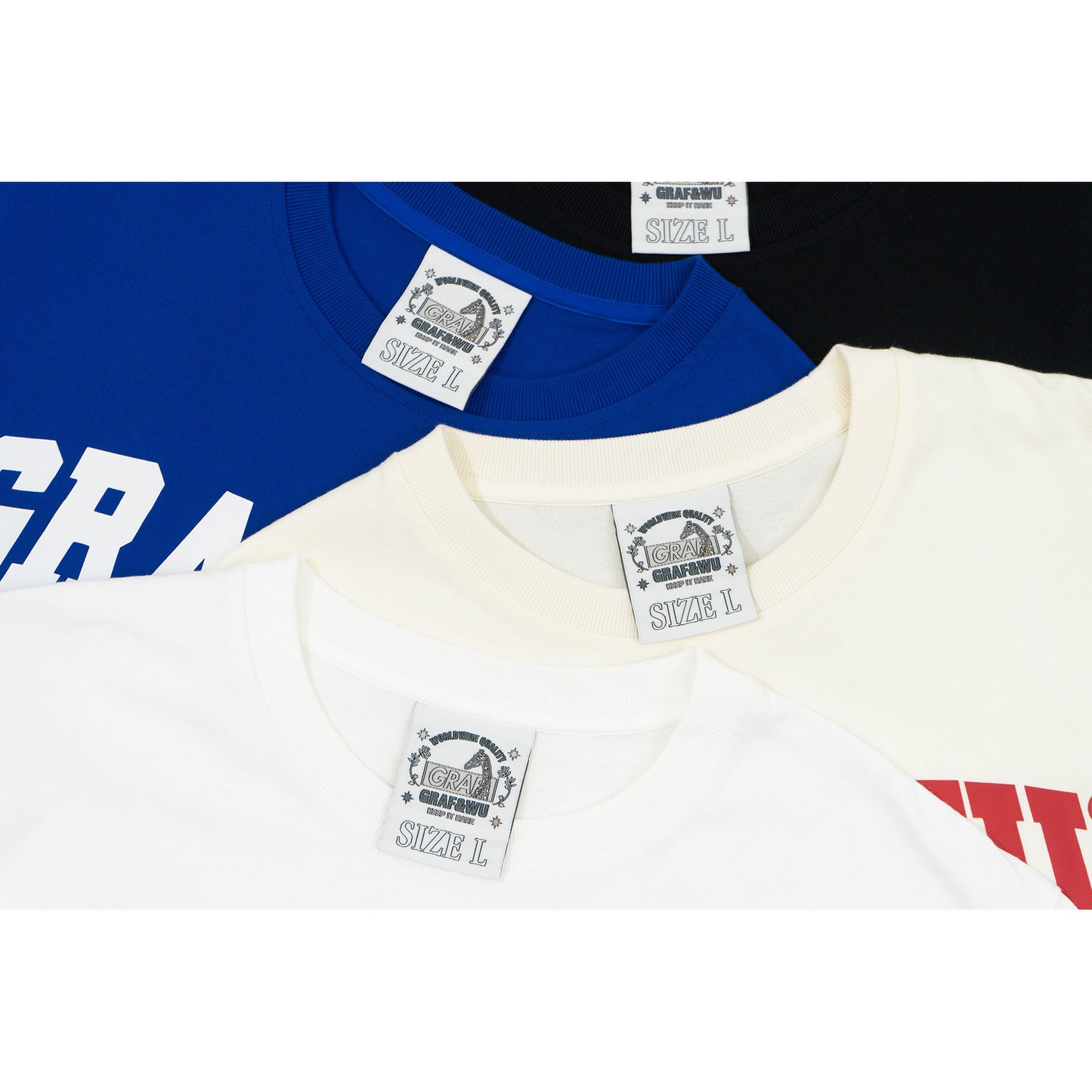 GRAF&WU Brand Logo Fashion Cotton T-shirt
