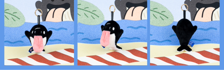 GRAF&WU Ocean Character Series Plush Bagcharm