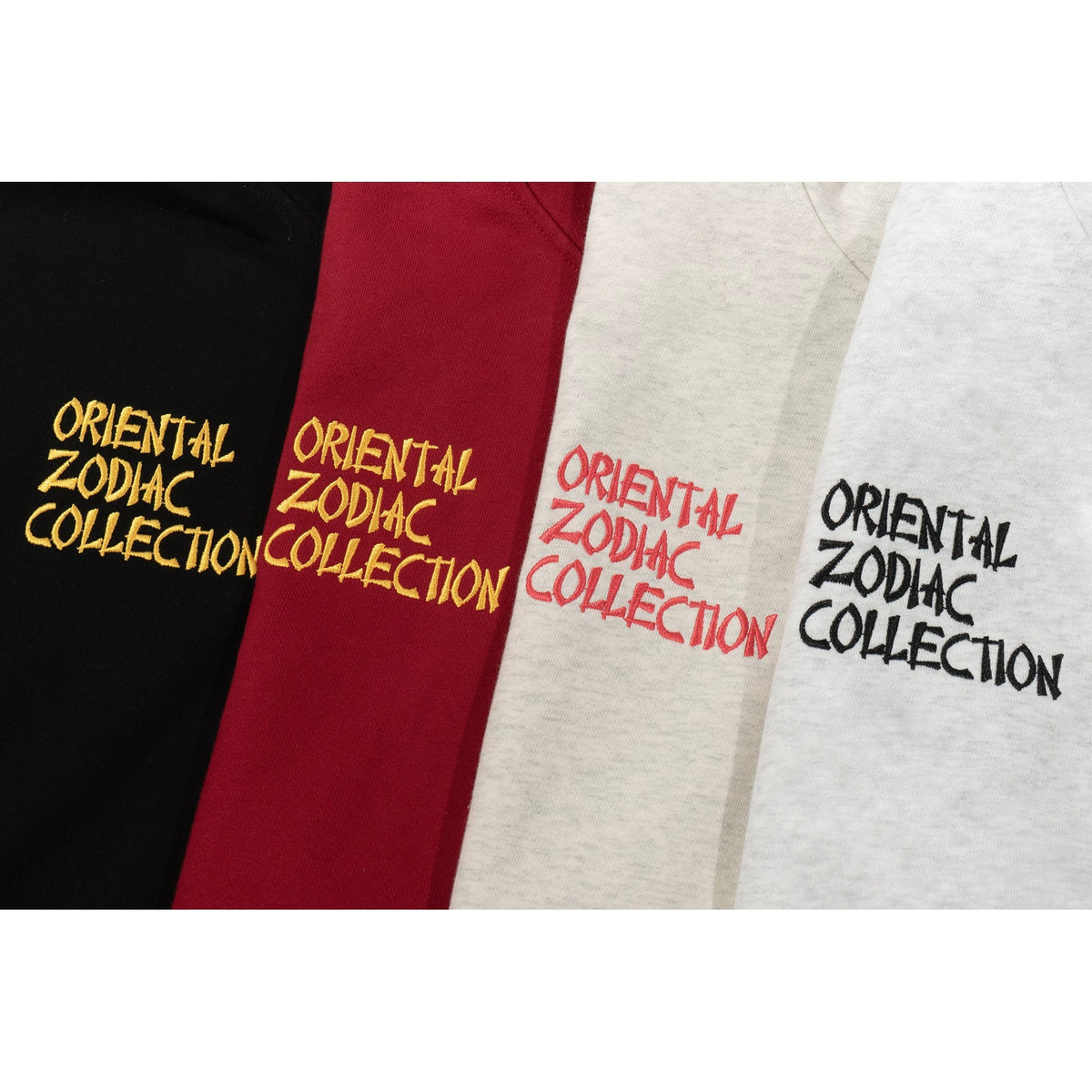 GRAF&WU Chinese Zodiac Cute Ghost Themed Embroidered Oversized Fleece Hoodie