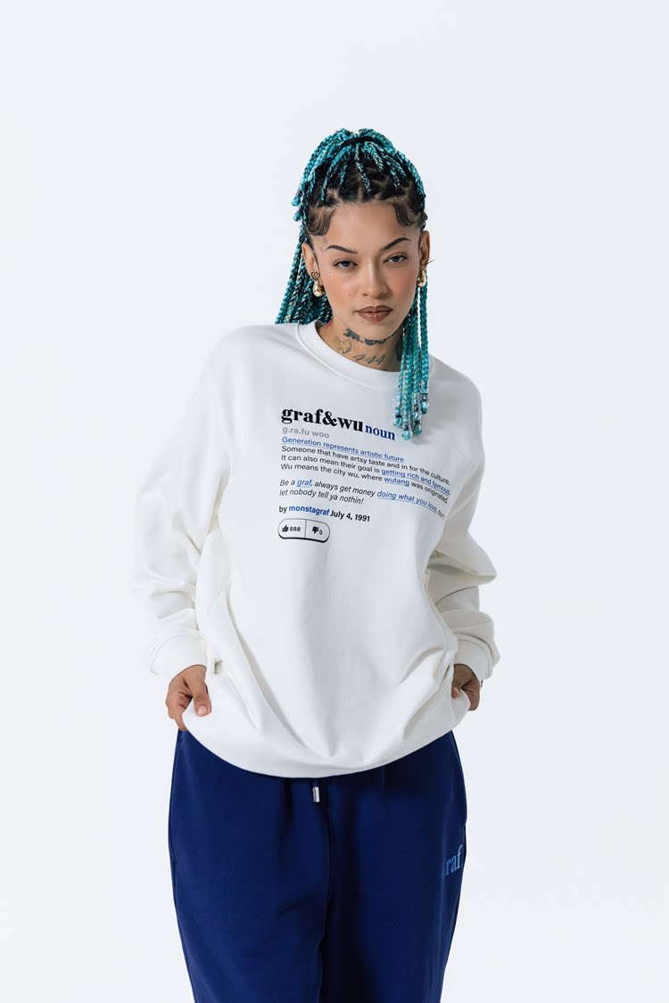 GRAF&WU Urban Dictionary Tribute To KDot Fleece Hoodies Streetwear Sweatshirts