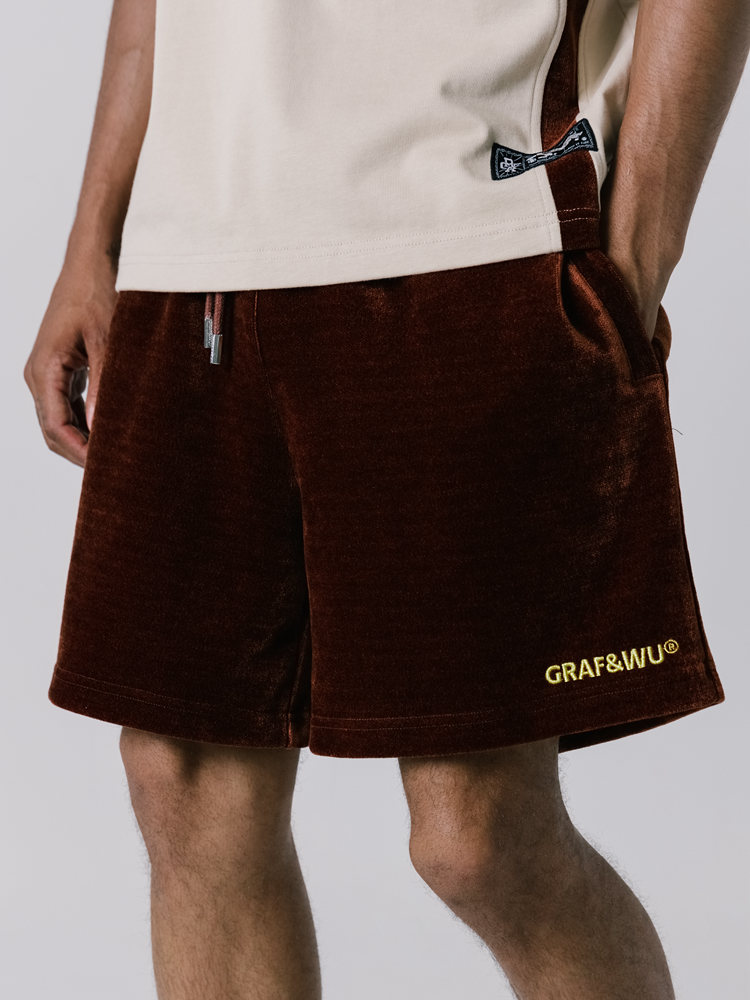 GRAFWU Flannel Fabric Comfortable Men Shorts