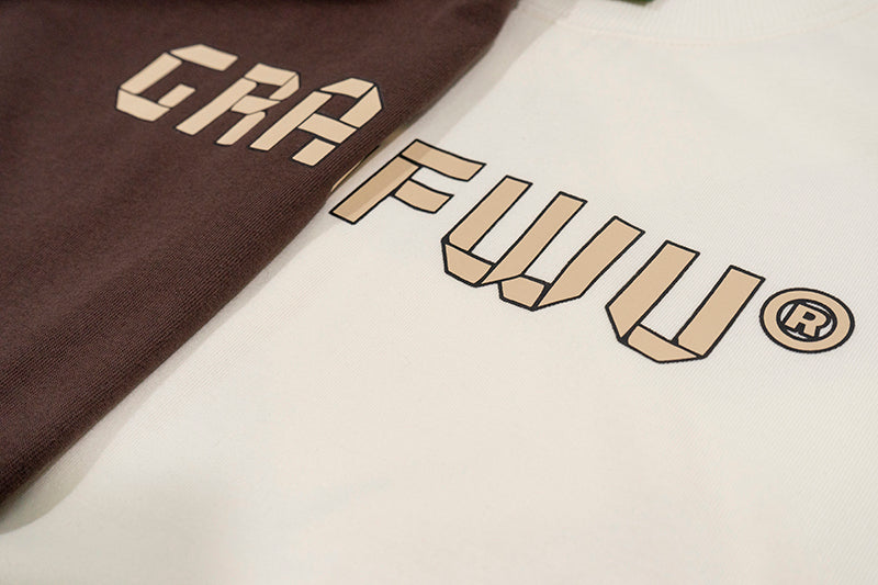 GRAF&WU Fold Paper Giraffe Printed Cotton T-shirt