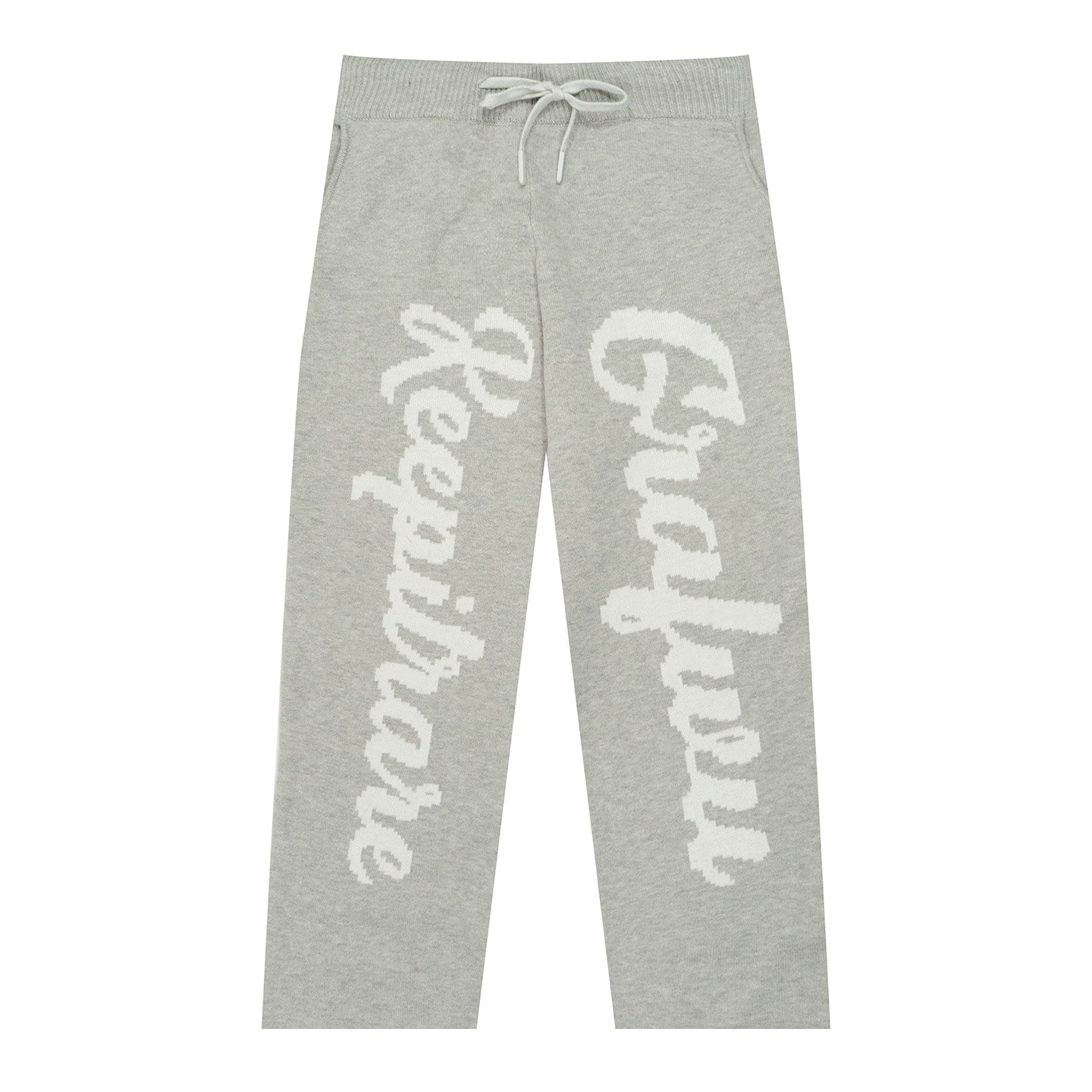 GRAF&WU Spring Simple Fashion Retro Loose Knitted Trousers