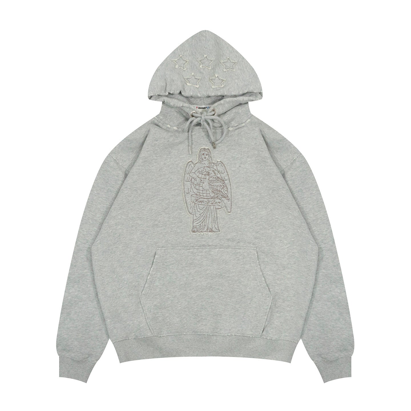 GRAF&WU World Is Yours Victory Goddess Earth Eagle Star Vintage Hoodie