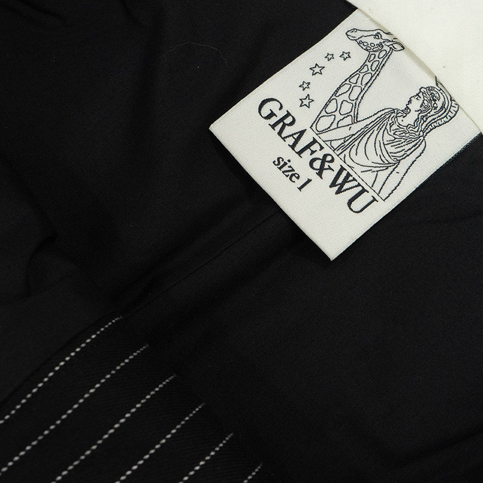 GRAF&WU Fashion Vertical Striped Design Loose Casual Trousers