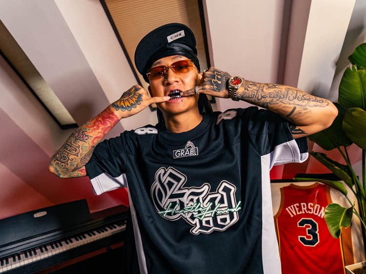 GRAF&WU Old School 88 Blokecore Streetwear Jersey Short-Sleeve T-Shirt