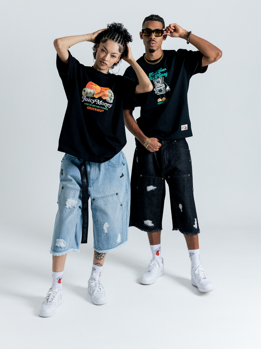 GRAF&WU Ak47 Angel Giraffe Lumberjack Shorts