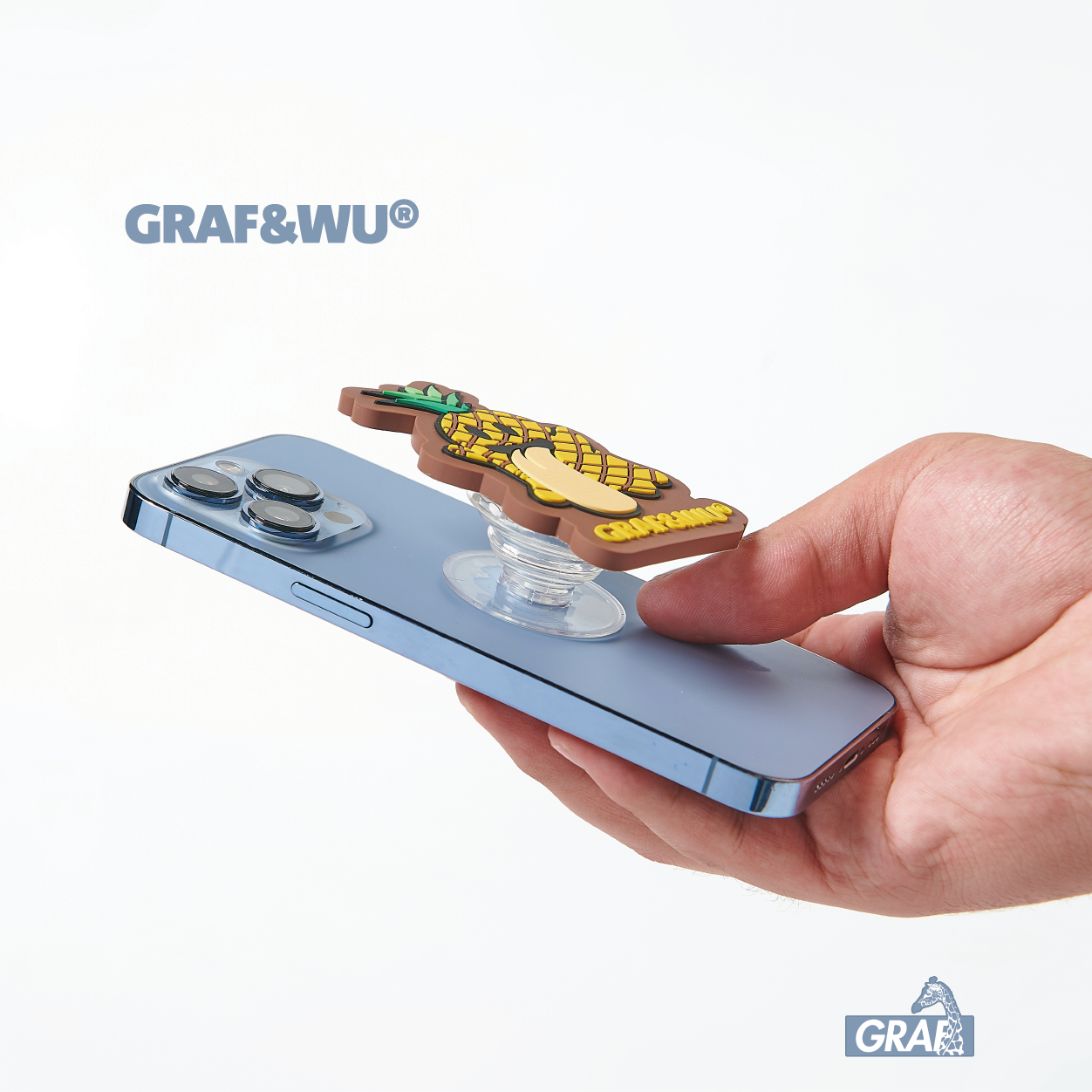 GRAF&WU BooGhost Cute Ghost 2.0 Universal Adhesive Airbag Phone Holder