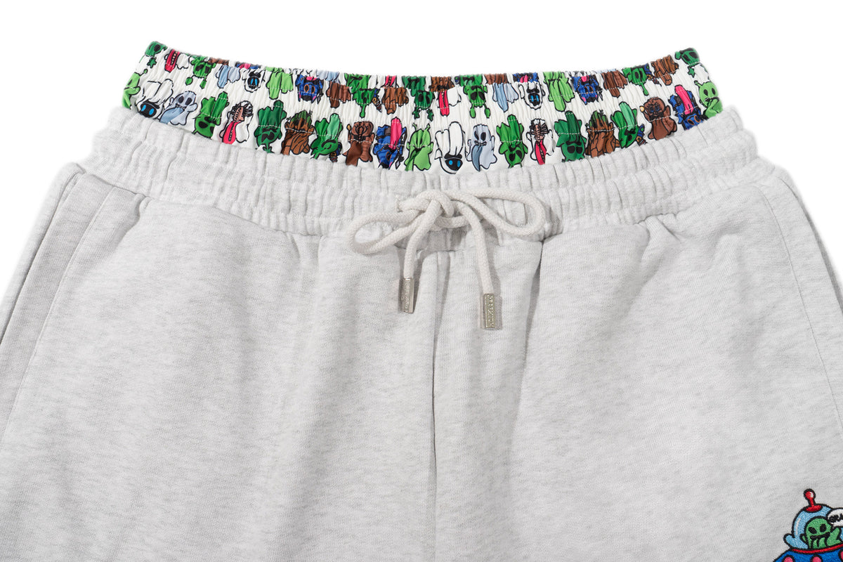 GRAF&WU Alien Booghost Double-Waistband Sweatpants