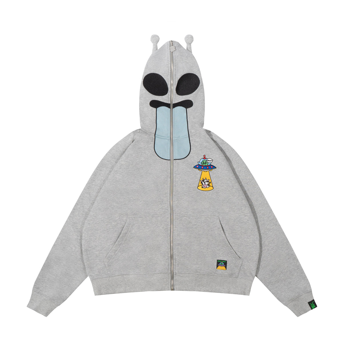 GRAF&WU 12 Alien Ghost Zip-Up Hoodie