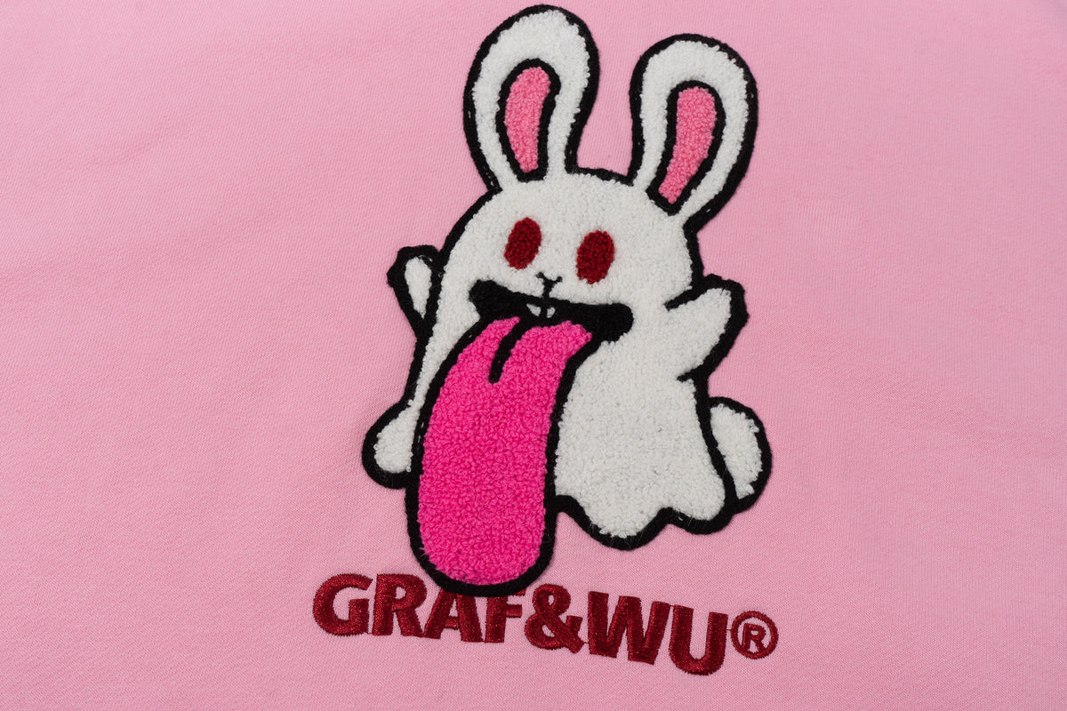 GRAF&WU Chinese Zodiac Character Loose-Fit Hoodie