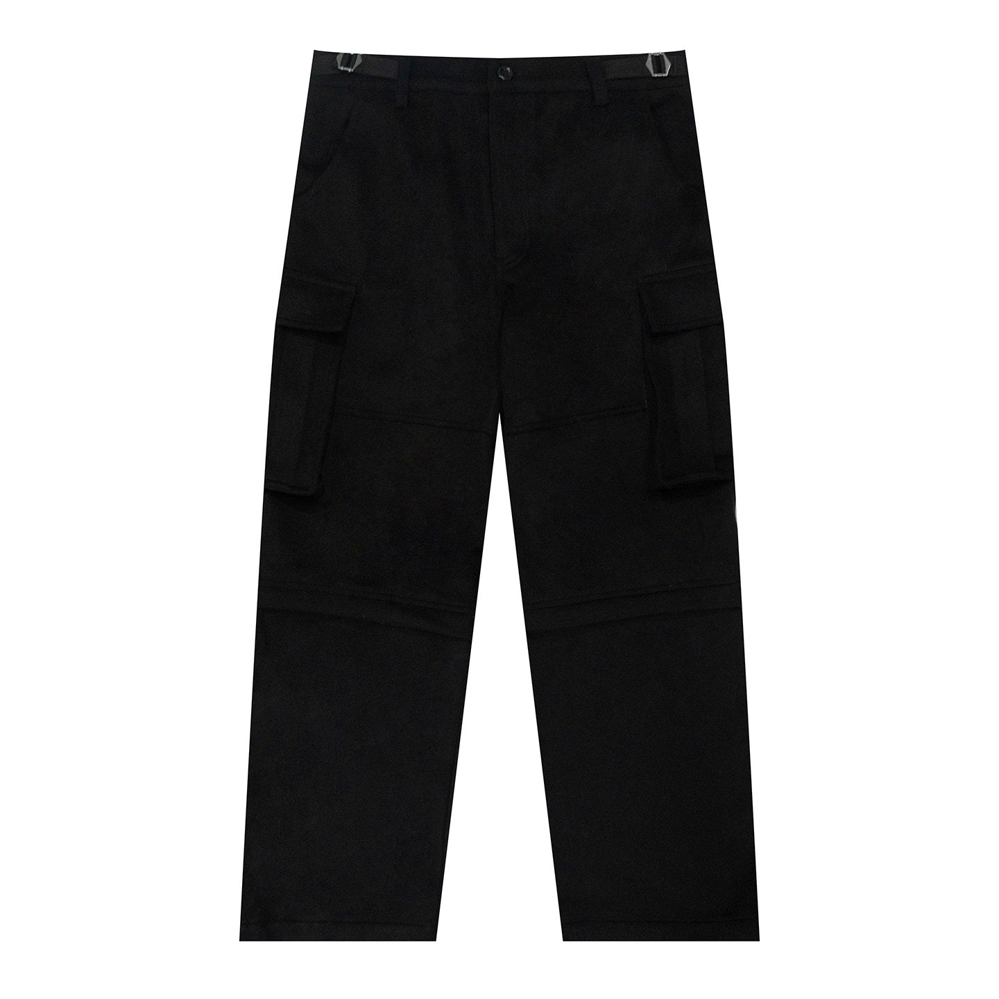 GRAF&WU Fashion Woolen Thick Cargo Pants