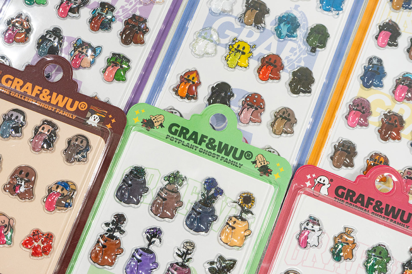 GRAF&WU 3D Embossed Mobile Phone Computer Stickers