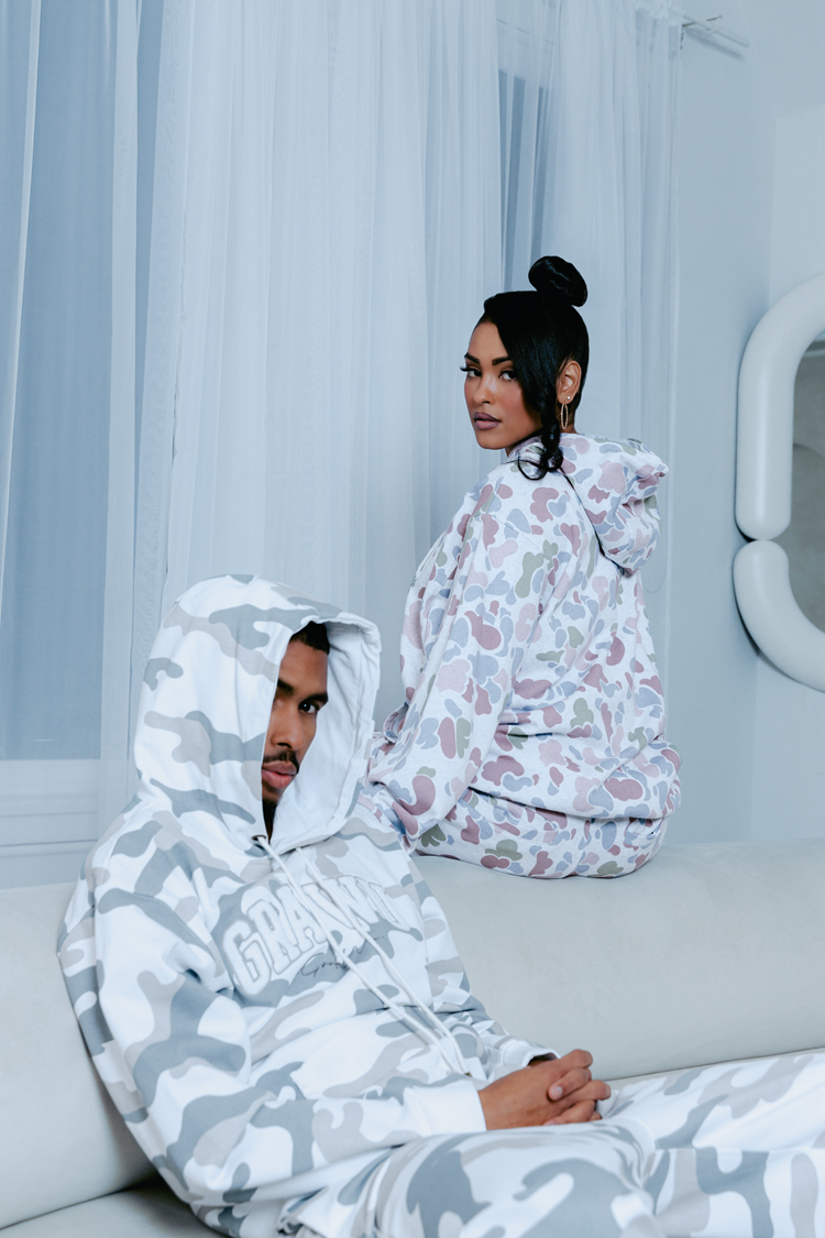 GRAF&WU Hidden Attack Multi-color Camouflage Oversize Hoodie