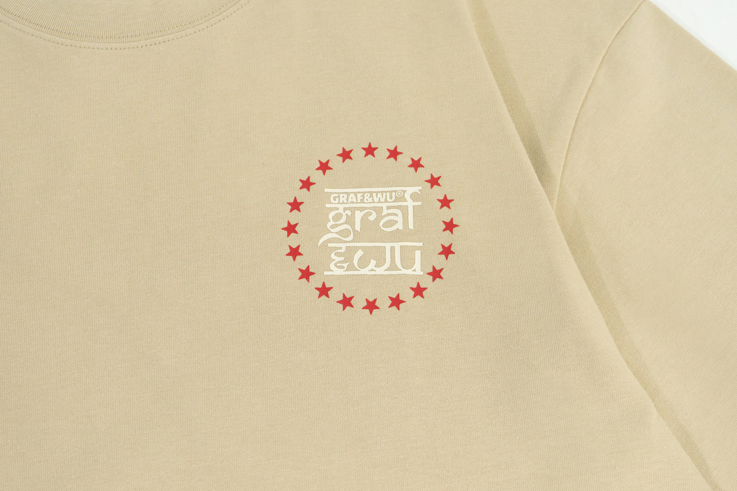 GRAF&WU Stylish Arabic Letter Design Pattern Cozy T-shirt