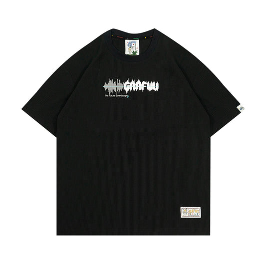 GRAFWU Music City Sound Wave Pattern Design T-Shirt