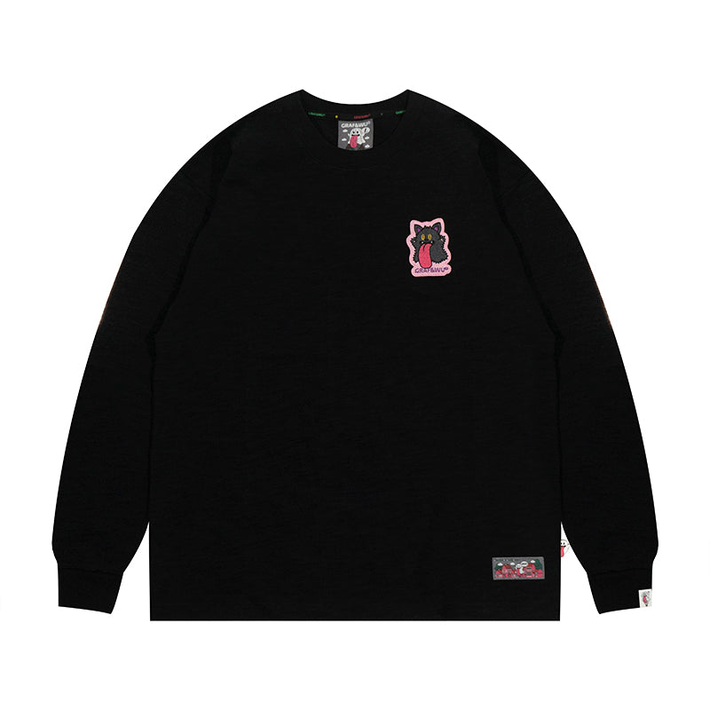 GRAF&WU Halloween Godzilla Unicorn Cute Ghost Long-sleeve Shirt