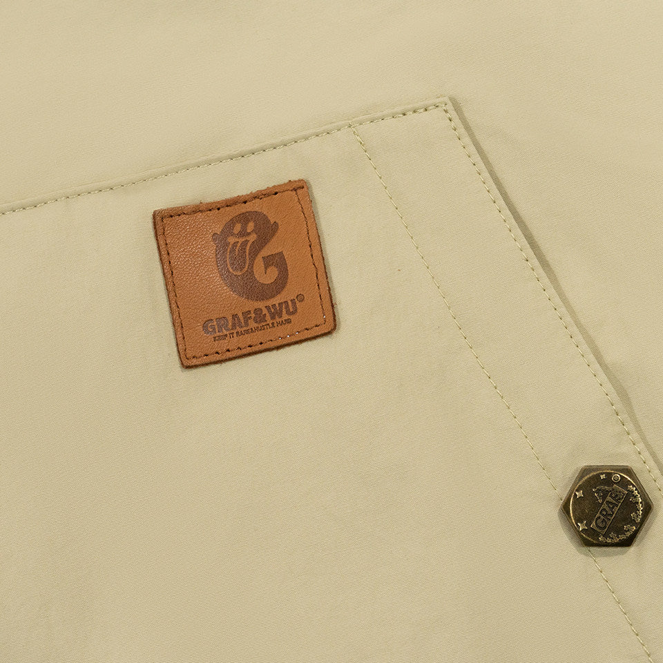GRAF&WU Leather Collar Casual Down Jacket