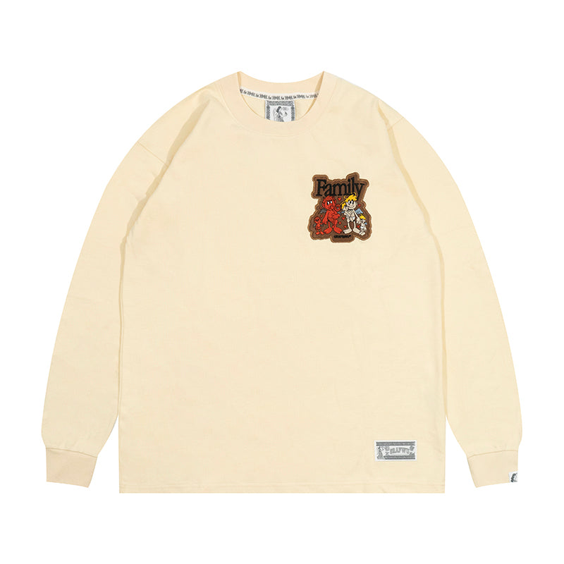 GRAF&WU 9 Relationships Character Embroidery Design Long-sleeves Shirt