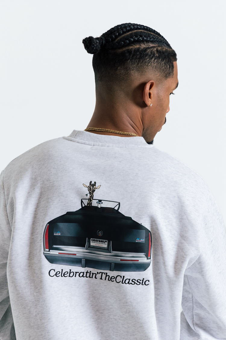 GRAF&WU Vintage Car Graphic Crewneck Sweatshirt | Unisex Oversized