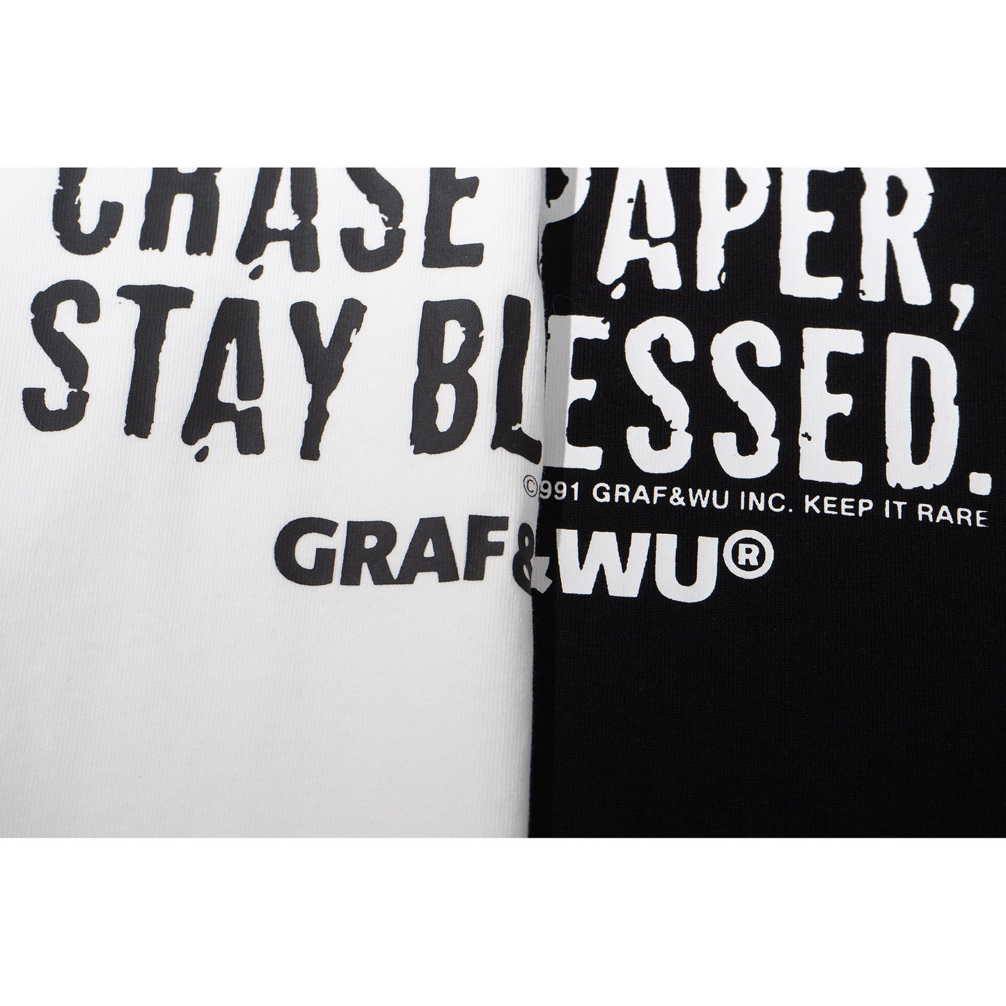 GRAF&WU Inspirational Slogan Graphic Printed Streetwear T-shirt
