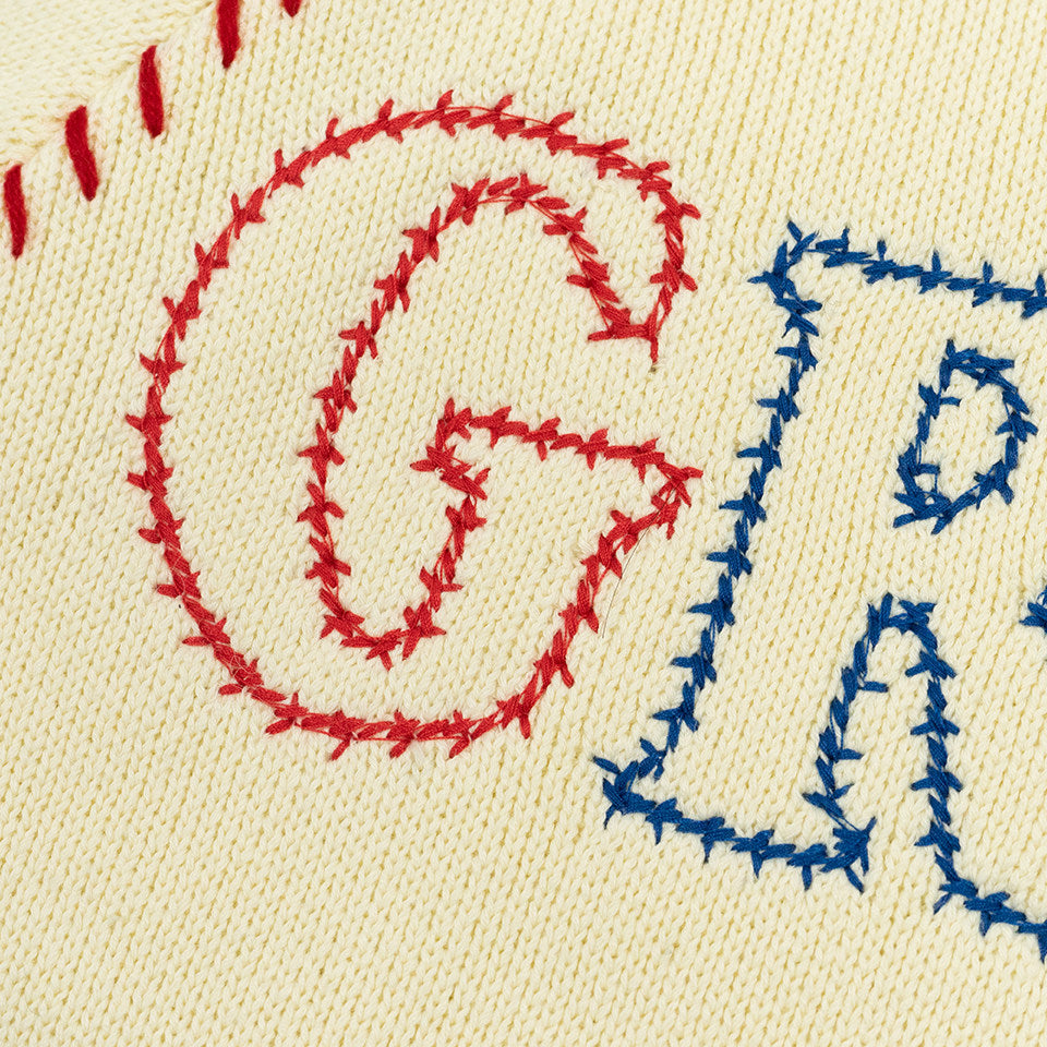 GRAF&WU Hand-stitched Baseball-style Zip-up Cardigan Sweater