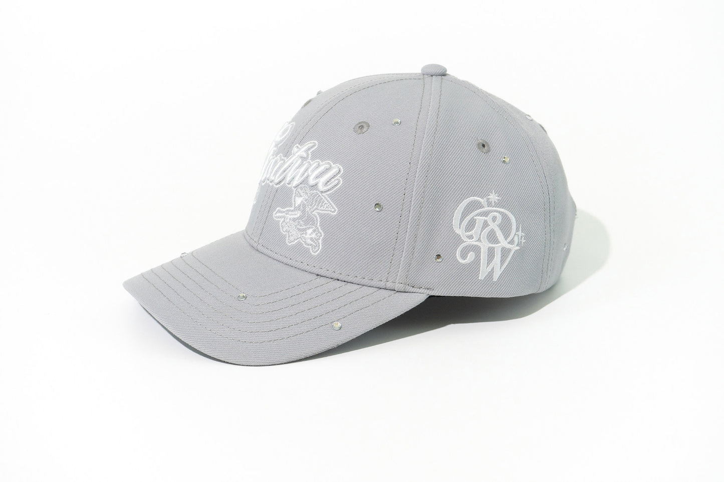 GRAF&WU Rhinestone AK47 Angel Baseball Cap Curved Brim Streetwear Hat