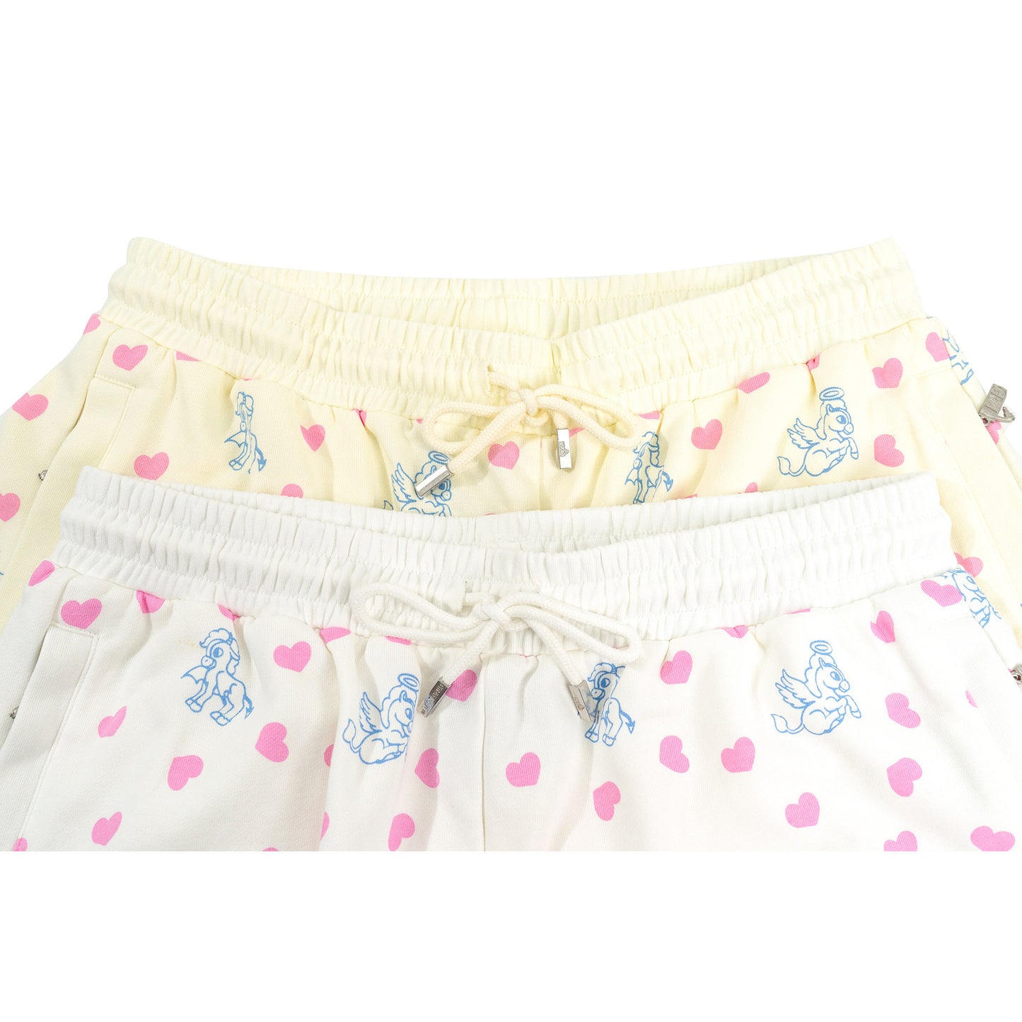 GRAF&WU Cartoon Angel Pony Heart-shaped Cute Cotton Athletic Shorts