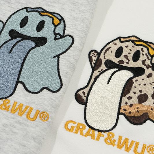 GRAF&WU Egg Cute Ghost Imitation Mink Velvet Hoodie